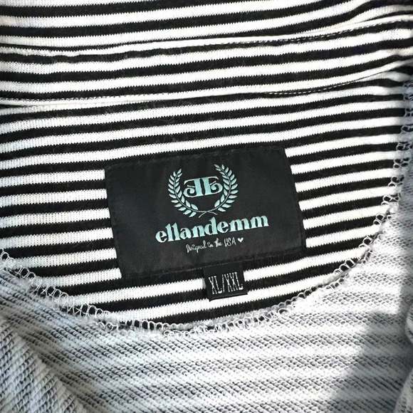 Ellandemm Sport Club Striped Amour Cotton Pullover XL/XXL - Picture 4 of 8